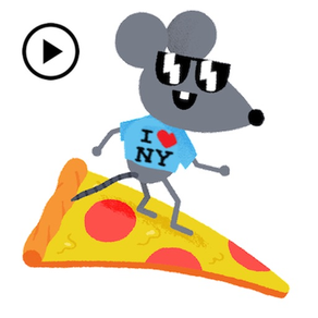 Animated Pizza Rats Sticker
