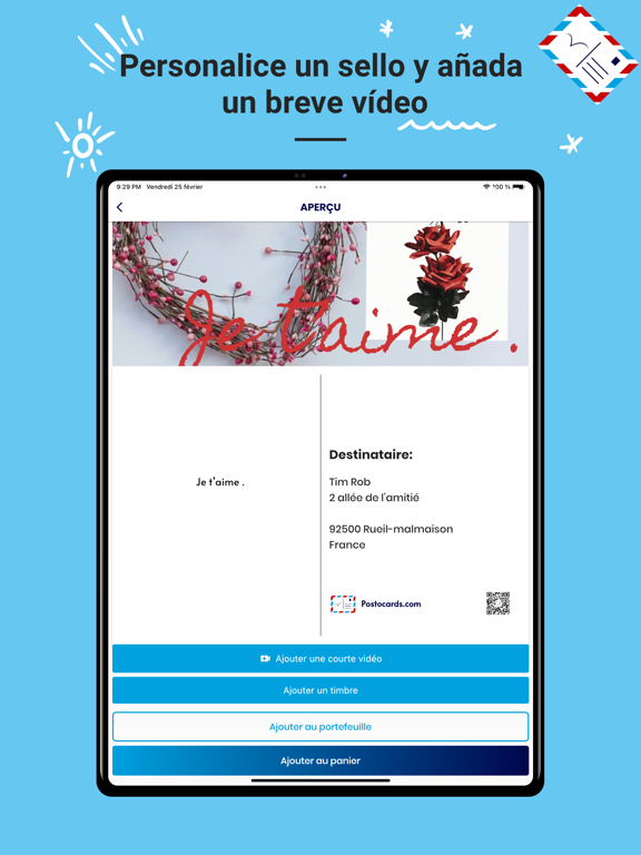 Postocards الملصق