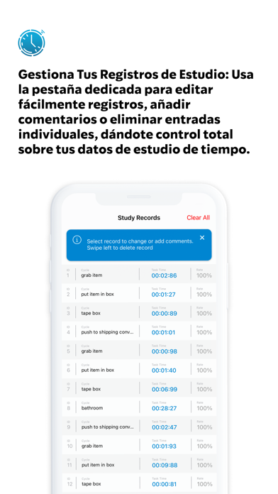 Estudio de Tiempos-Movimientos الملصق