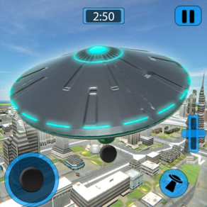 Simulador de OVNI voador alien