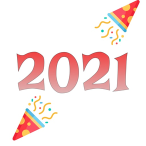 2021 - Happy New year sticker.