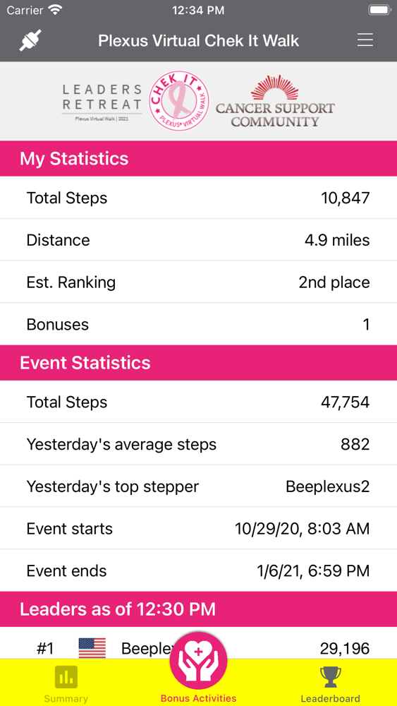 Plexus Virtual Chek It Walk poster