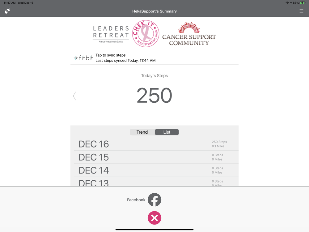 Plexus Virtual Chek It Walk poster