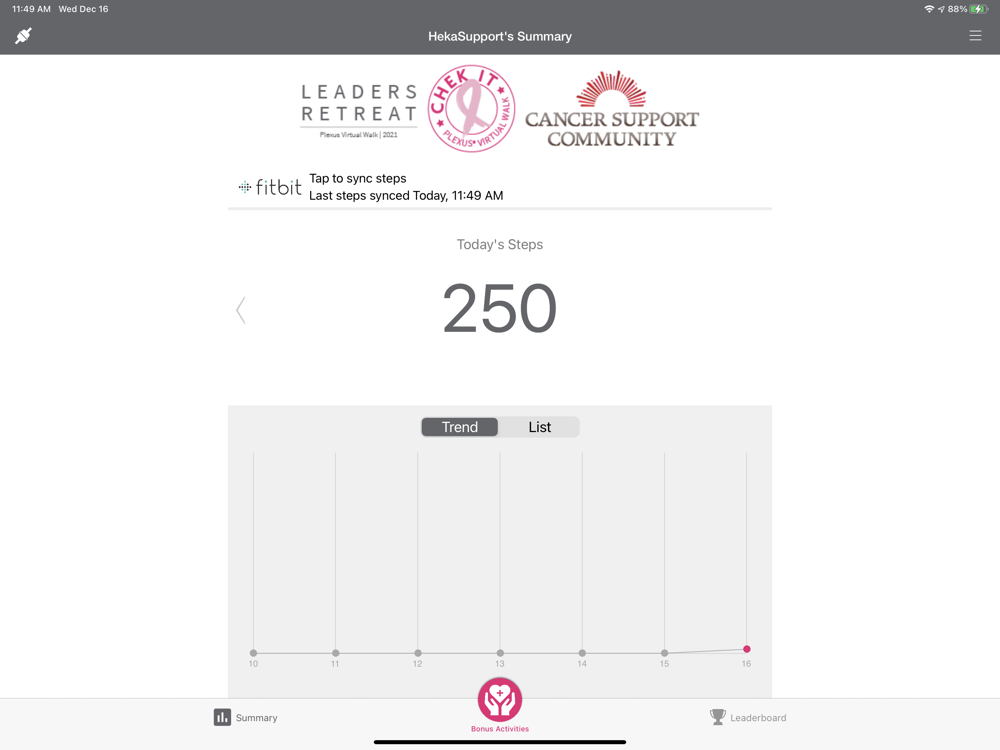 Plexus Virtual Chek It Walk poster