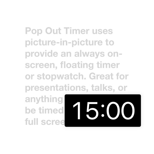 Pop Out Timer & Stopwatch for iOS (iPhone/iPad/iPod touch) Latest Version at 3.99 on AppPure