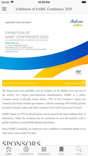 Exhibition of SABIC Conf. 2020