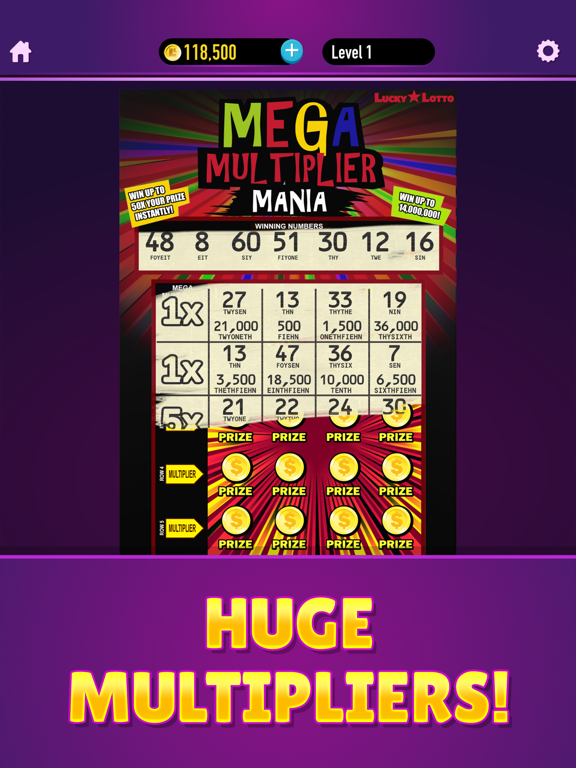 Lucky Lotto - Mega Scratch Off poster