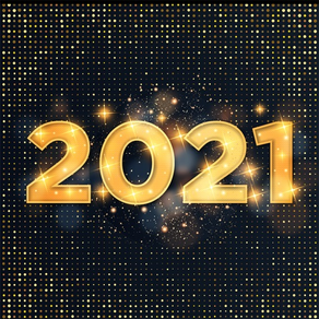 2021 Happy New Year - Stickers