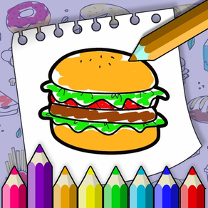 Coloring Book - Food & Drinks