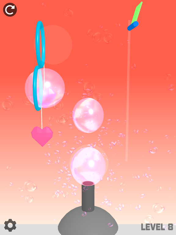Bubble Hearts 3D poster