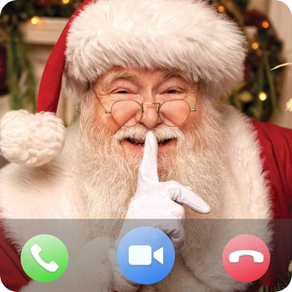 Santa Video Call, Gif and Text