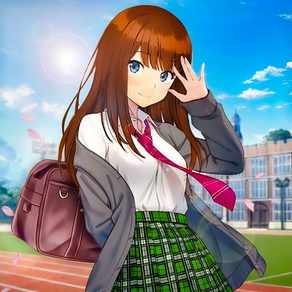Anime Schulmädchen Liebesle 3D