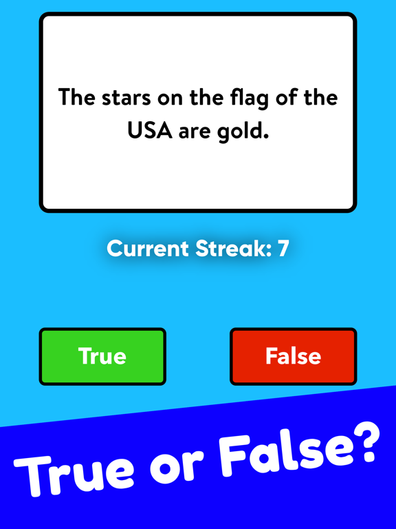 True Or False - Trivia Quiz 포스터