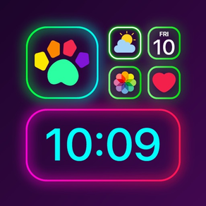 Top widgets: calendar, timer +