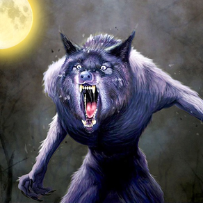 Scary Wolf Head Forest Monster