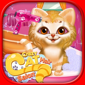 Crazy Cat Hair Salon-Care Game