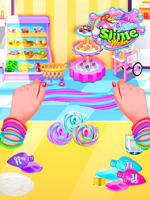 Rainbow Glitter Slime Maker poster