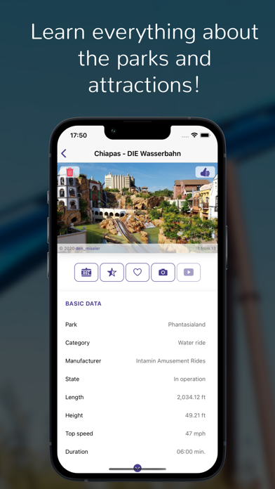 coaster.cloud - Theme park app poster
