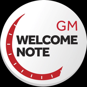 GM WELCOME NOTE
