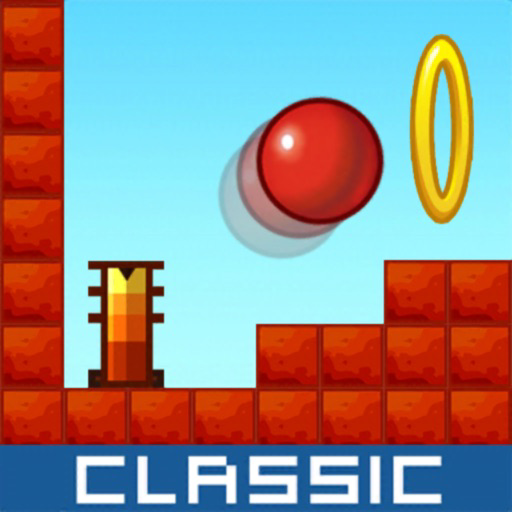 Red Bounce Ball Classic Game for iOS (iPhone/iPad/iPod touch) Free
