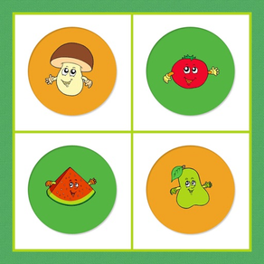 Fruits Vegetables Memory Game