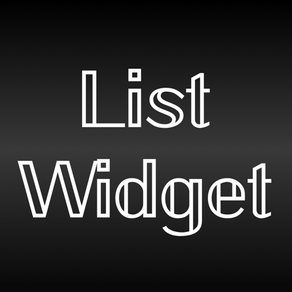 リスト作成 ウィジェット, ListWidget