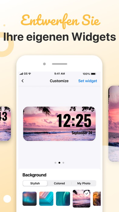 Benutzerdefinierte Widgets Plakat