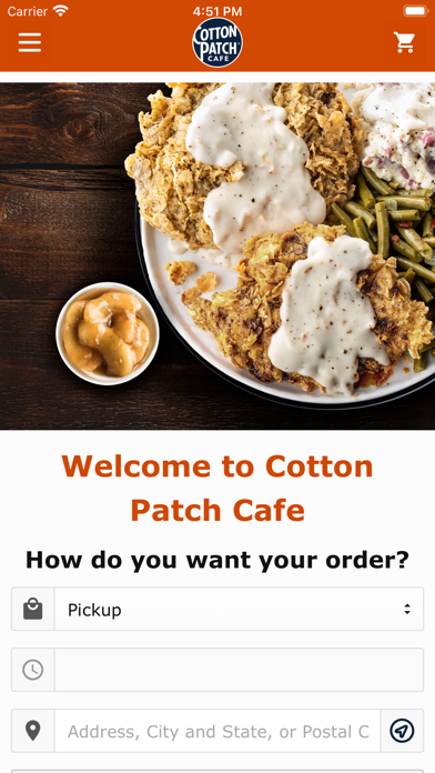 Cotton Patch Cafe Ordering poster