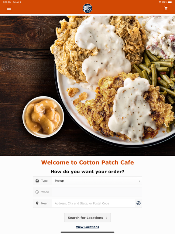 Cotton Patch Cafe Ordering poster