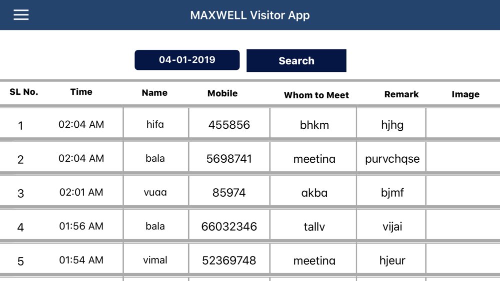Maxwell Visitor App poster
