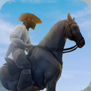 Wild West Cowboy Horse Rider