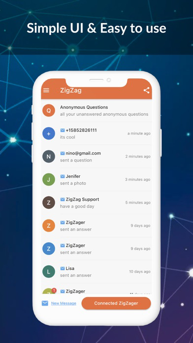 ZigZag - Anonymous Chat! poster
