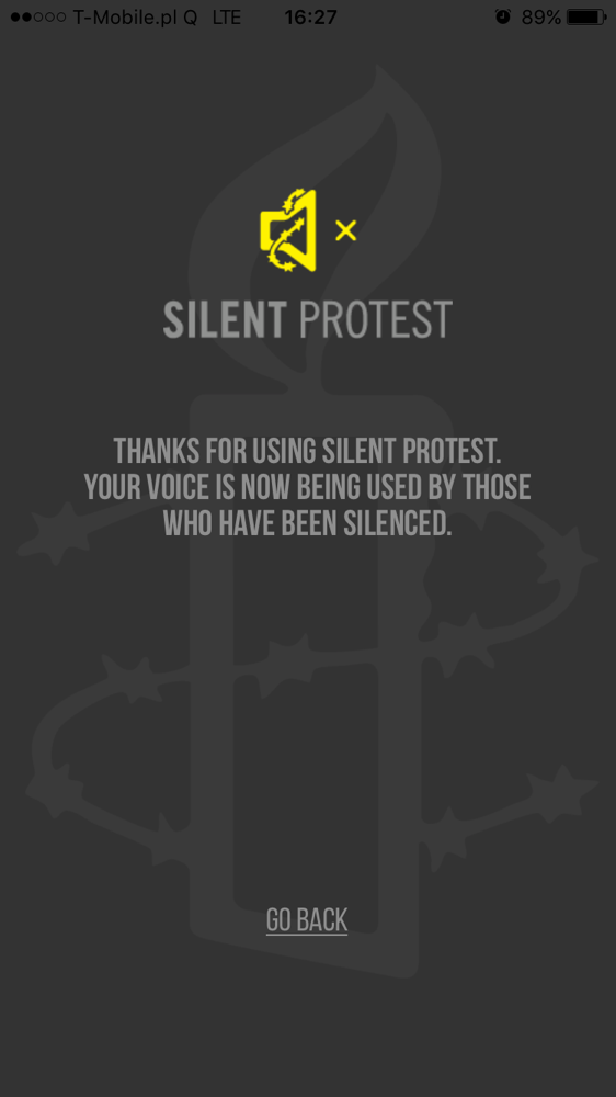 Silent Protest poster