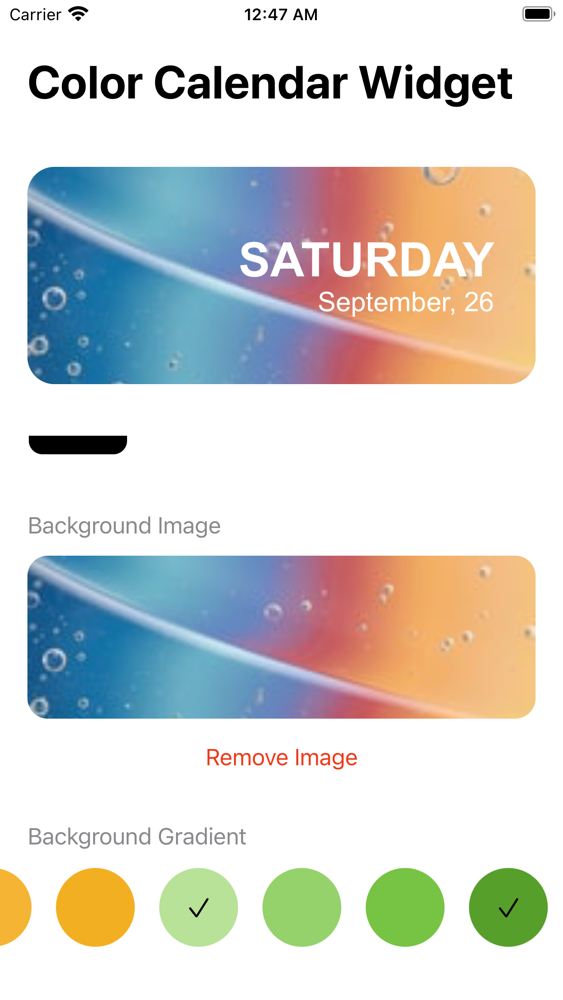 Calendar Widget color widgets poster