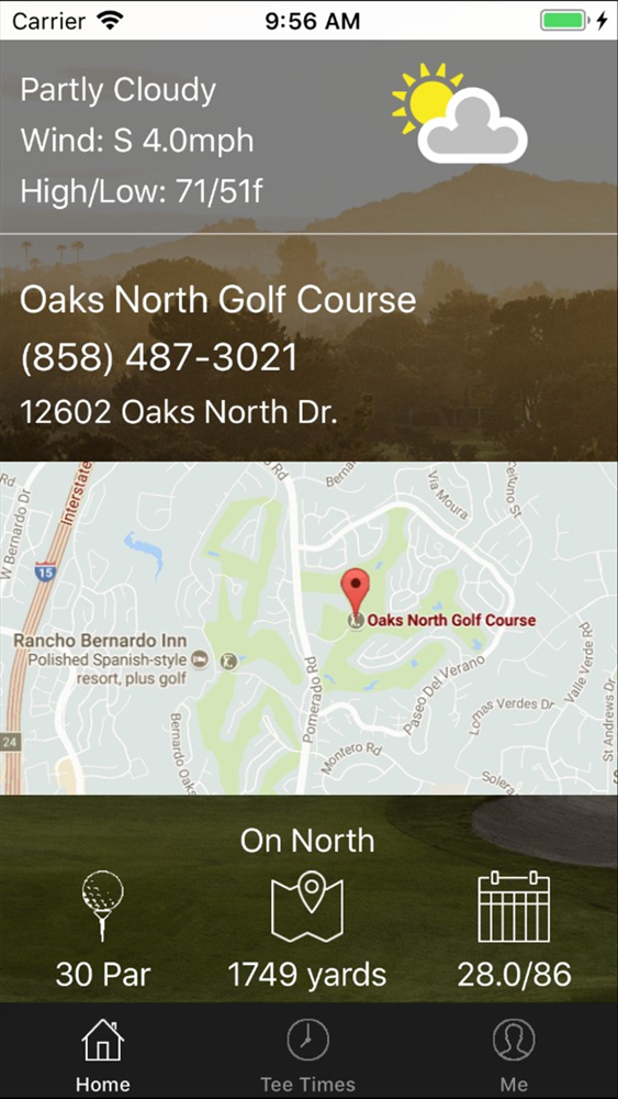 Oaks North Golf Tee Times for iOS (iPhone) Free Download at AppPure