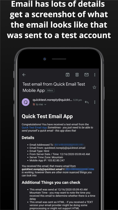 Email Quick Test poster