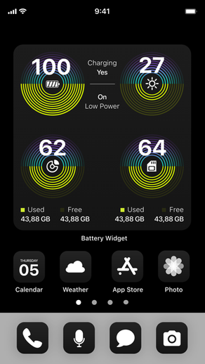 Battery Widget & Color Widgets