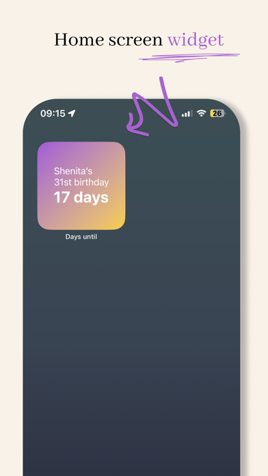 Days until - countdown app poster