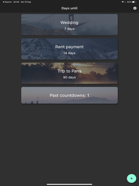 Days until - countdown app poster