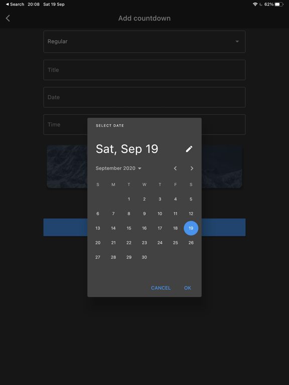 Days until - countdown app poster