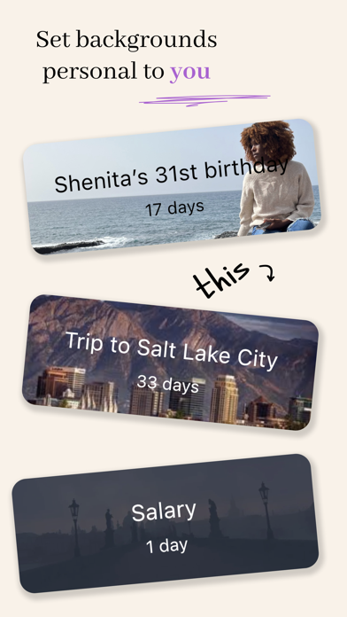Days until - countdown app poster