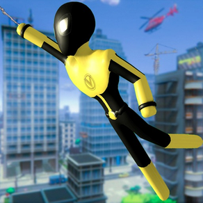 Stickman Spider -Rope Hero Sim