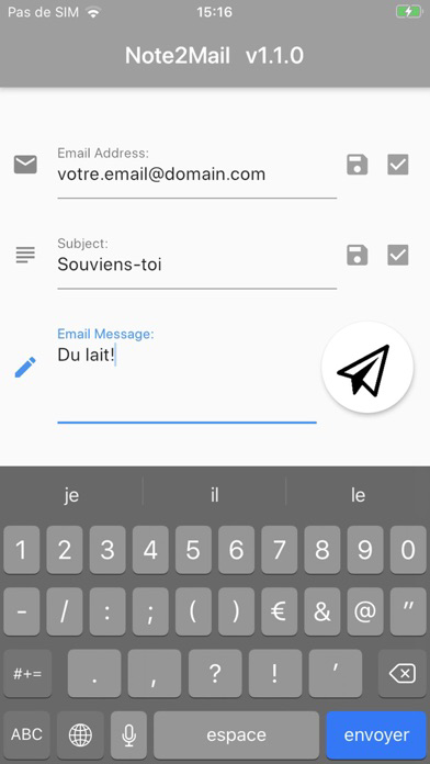 Note2Mail Affiche