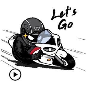 Animated Motorcycle Rider