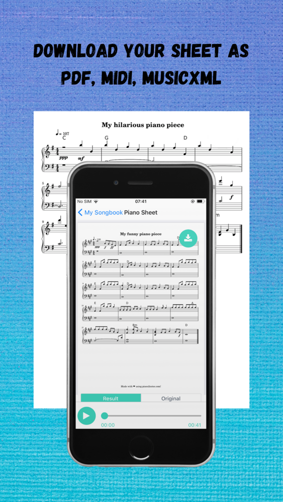 Piano2Notes poster
