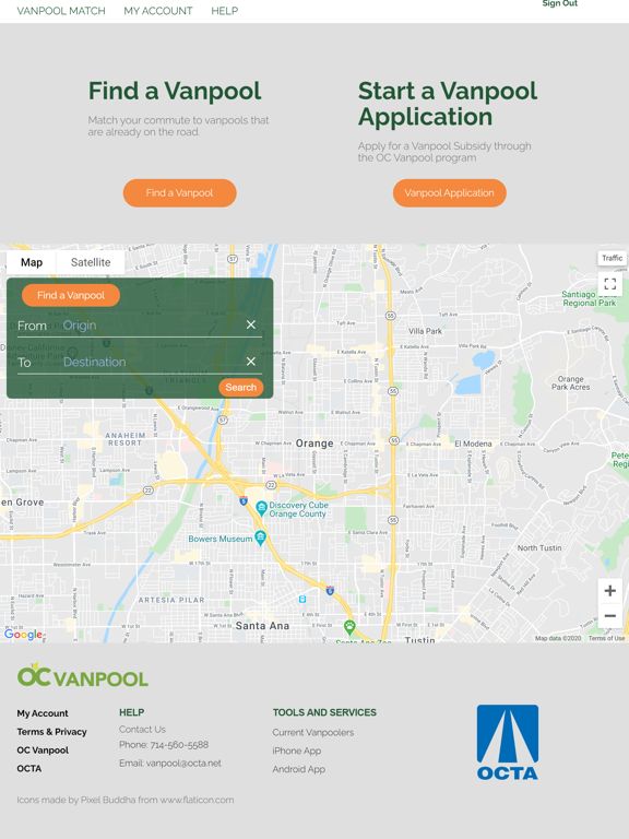 OC Vanpool poster