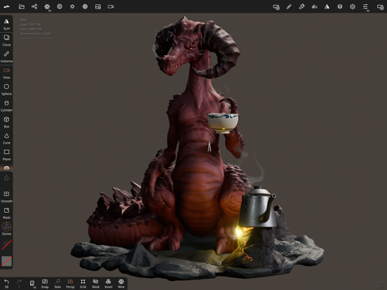 Nomad Sculpt for iOS (iPhone/iPad/iPod touch) Latest Version at $14.99 on  AppPure