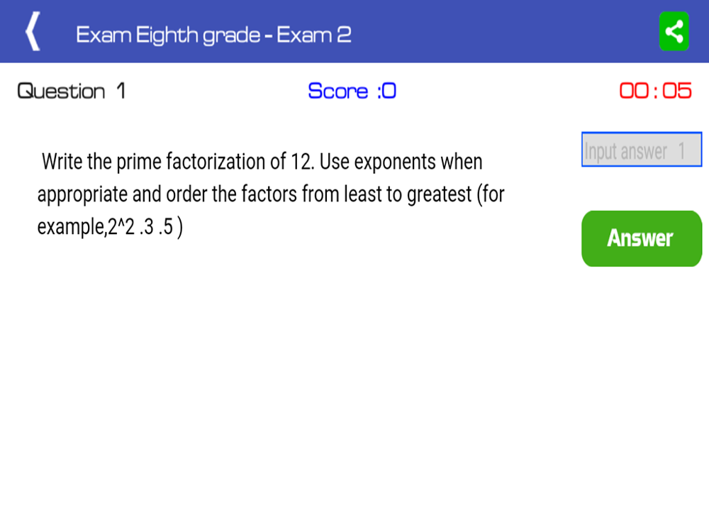 Eighth grade math poster