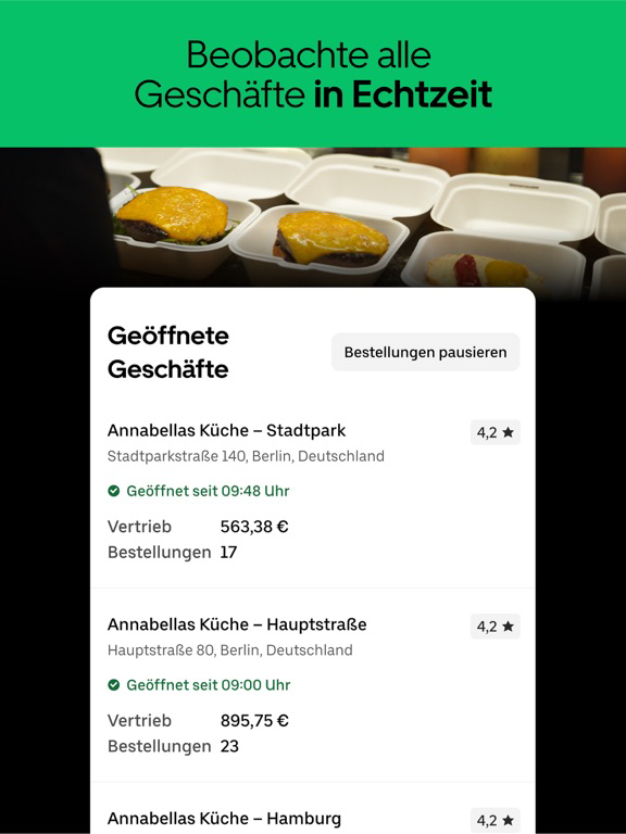 Uber Eats Manager Plakat