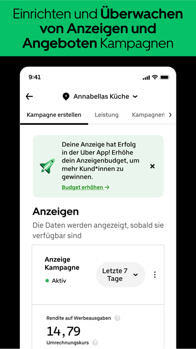 Uber Eats Manager Plakat